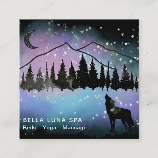 *～*コスミックハウリングウルフレインボー – マウンテンシャーマン  スクエア名刺 (正面)