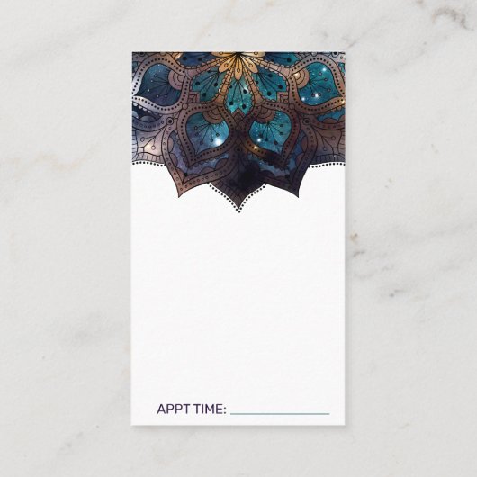 コスミックパープルボホマンダラマッサージセラピー 名刺 (裏面)