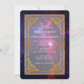 コスミック宇宙フレーム結婚星雲 招待状 (正面)