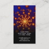 コスミック | 鮮やか、金ゴールド 名刺 (裏面)