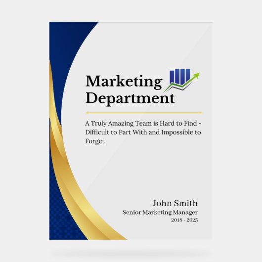 コスムマーケティング部アクリル標識 アクリルサイン (正面)