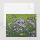 コスメアと菜の花畑の回復お祈りポストカード ポストカード (正面/裏面)