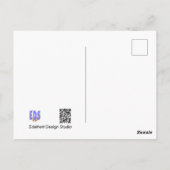 コスメアと菜の花畑の回復お祈りポストカード ポストカード (裏面)