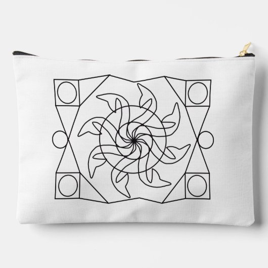 コスメティックバッグ-デザインからカラー アクセサリーポーチ (裏面)