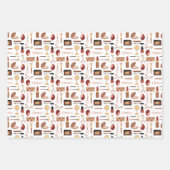 コスメティックメイクアップパターン ラッピングペーパーシート (正面3)