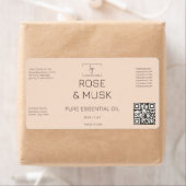 コスメティックラベルスポイトロゴボトル(Qrcode付) ラベル (インサイチュ)