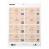 コスメティックラベルスポイトロゴボトル(Qrcode付) ラベル (フルシート)