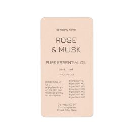 コスメティック油ラベル/Qrcode付きスポイトボトル ラベル