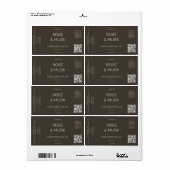 コスメティック油ラベル/Qrcode付きスポイトボトル ラベル (フルシート)