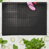 コスメティック;かわいいブラック キッチンタオル (折り畳み)