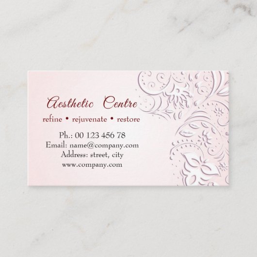 コスメティック、美しい、メイクアップセンター名刺 名刺 (正面)