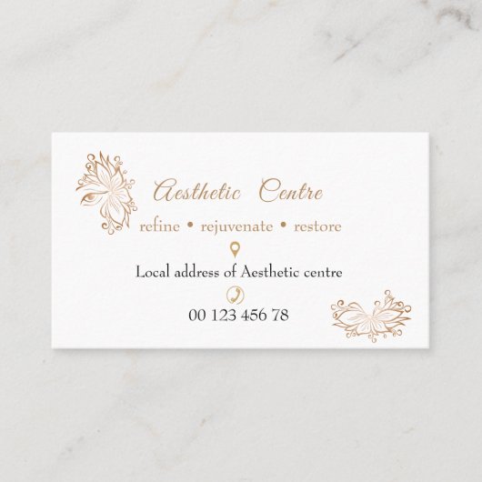 コスメティック、美しい、メイクアップセンター名刺 名刺 (正面)