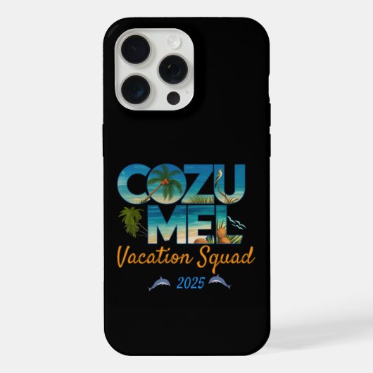 コスメル島の休暇 2025 熱帯リゾートへの冒険 iPhoneケース (裏面)