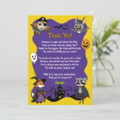 コスメ不気味ントの木版動物の写真 サンキューカード (スタンド正面)