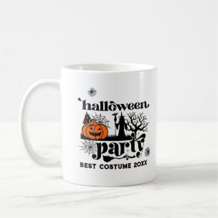 コスメ最高のットレトロハローウィンパーティ招待状 コーヒーマグカップ