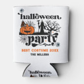 コスメ最高のットレトロハローウィンパーティ招待状 缶クーラー (正面)