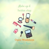 コスメ/メイクアップ漫画イラストレーション ウィンドウサイン (シート3)