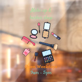 コスメ/メイクアップ漫画イラストレーション ウィンドウサイン (シート2)