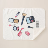 コスメ/メイクアップ漫画イラストレーション シェルパブランケット (正面(横))