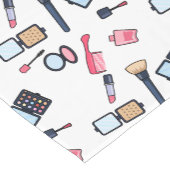 コスメ/メイクアップ漫画イラストレーション ショートテーブルランナー (コーナー)