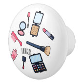 コスメ/メイクアップ漫画イラストレーション セラミックノブ (右)