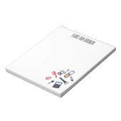 コスメ/メイクアップ漫画イラストレーション ノートパッド (回転)