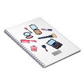 コスメ/メイクアップ漫画イラストレーション ノートブック (右側)