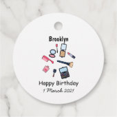 コスメ/メイクアップ漫画イラストレーション フェイバータグ (裏面)