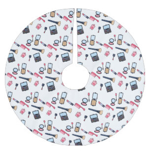 コスメ/メイクアップ漫画イラストレーション ブラッシュドポリエステルツリースカート