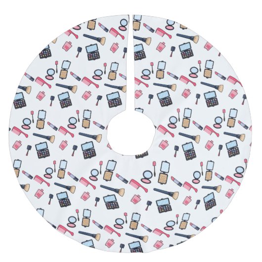 コスメ/メイクアップ漫画イラストレーション ブラッシュドポリエステルツリースカート (正面)