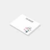 コスメ/メイクアップ漫画イラストレーション ポストイット (アングル)