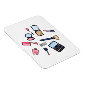 コスメ/メイクアップ漫画イラストレーション マグネット (右側)