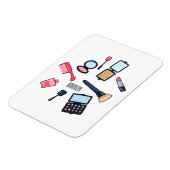 コスメ/メイクアップ漫画イラストレーション マグネット (左側)