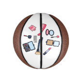 コスメ/メイクアップ漫画イラストレーション ミニバスケットボール (縦)