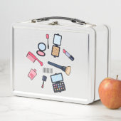 コスメ/メイクアップ漫画イラストレーション メタルランチボックス (インサイチュ)