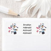 コスメ/メイクアップ漫画イラストレーション ラベル (インサイチュ)