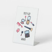 コスメ/メイクアップ漫画イラストレーション 台座サイン (正面)