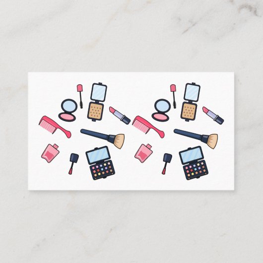 コスメ/メイクアップ漫画イラストレーション 名刺 (裏面)