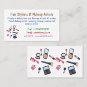 コスメ/メイクアップ漫画イラストレーション 名刺 (正面/裏面)