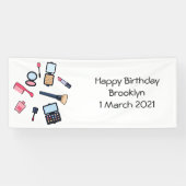 コスメ/メイクアップ漫画イラストレーション 横断幕 (横)