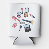 コスメ/メイクアップ漫画イラストレーション 缶クーラー (正面)