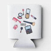 コスメ/メイクアップ漫画イラストレーション 缶クーラー (裏面)