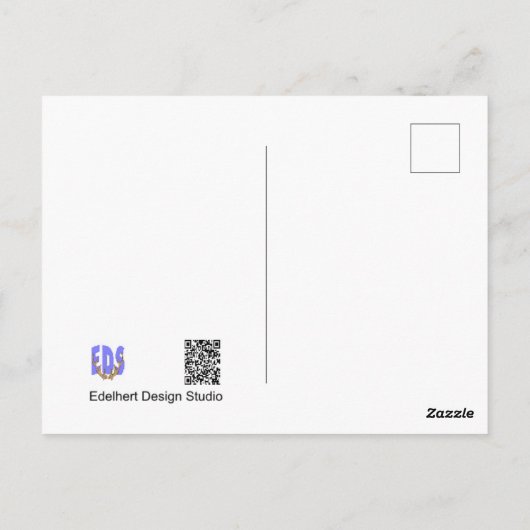 コスモアと菜の花畑　早く治りますように ポストカード (裏面)