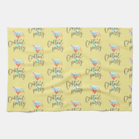 コスモカクテルパーティーキッチンタオル キッチンタオル (横)