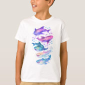 コスモギャラクシーシャークスTシャツ Tシャツ (正面)