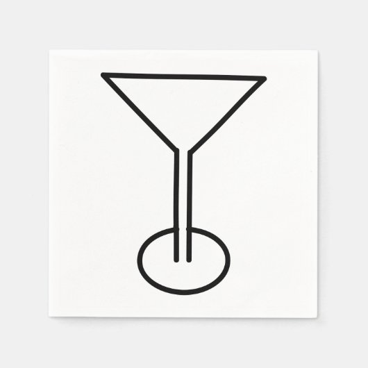 コスモグラスナプキン スタンダードカクテルナプキン (正面)