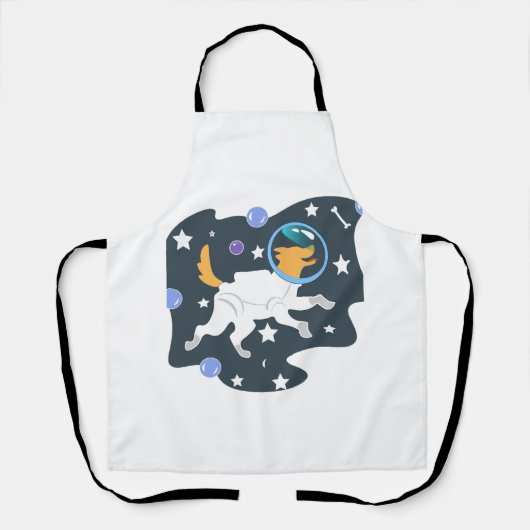 コスモザ宇宙犬 エプロン (正面)
