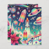 コスモスお洒落ポインセチア・スクラップブック紙 (正面/裏面)