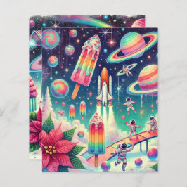 コスモスお洒落ポインセチア・スクラップブック紙