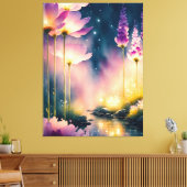 コスモスが芸術作品を花開く キャンバスプリント (インサイチュ (リビング))